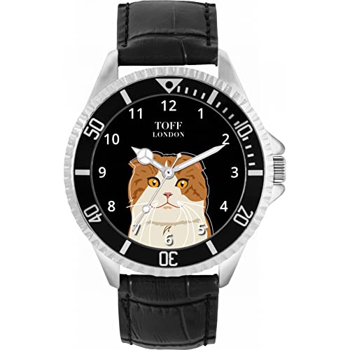 Toff London Scottish Fold Head Katzenuhr von Toff London