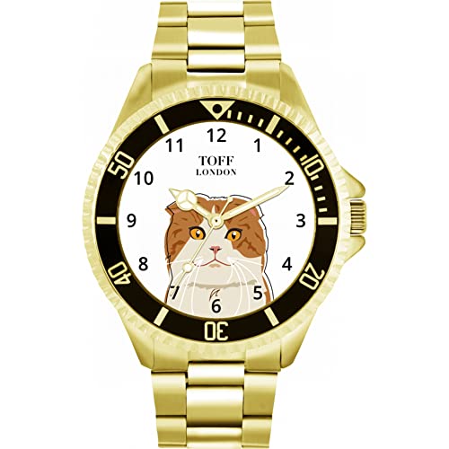 Toff London Scottish Fold Head Katzenuhr von Toff London