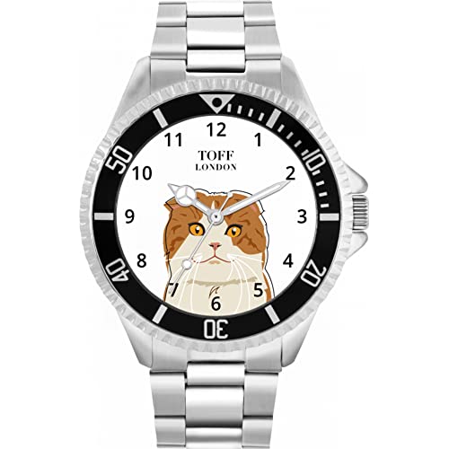 Toff London Scottish Fold Head Katzenuhr von Toff London