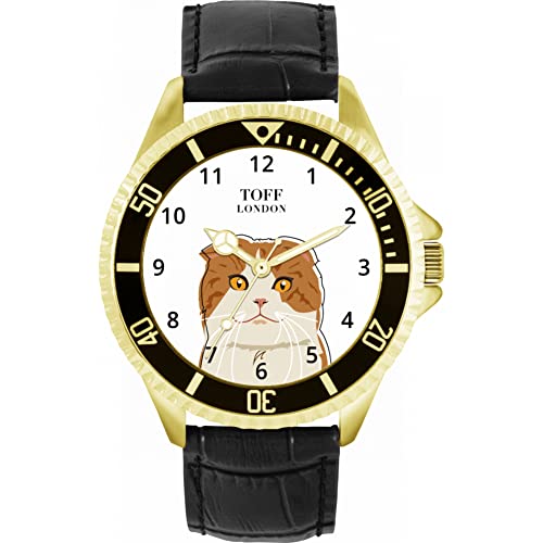 Toff London Scottish Fold Head Katzenuhr von Toff London