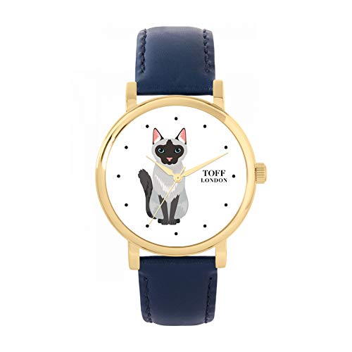 Toff London Siamesische Katzenuhr von Toff London