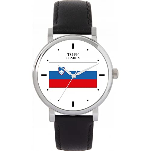 Toff London Slowenien Flagge Uhr von Toff London