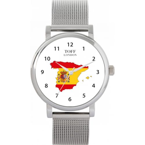 Toff London Spanien Flagge Uhr von Toff London