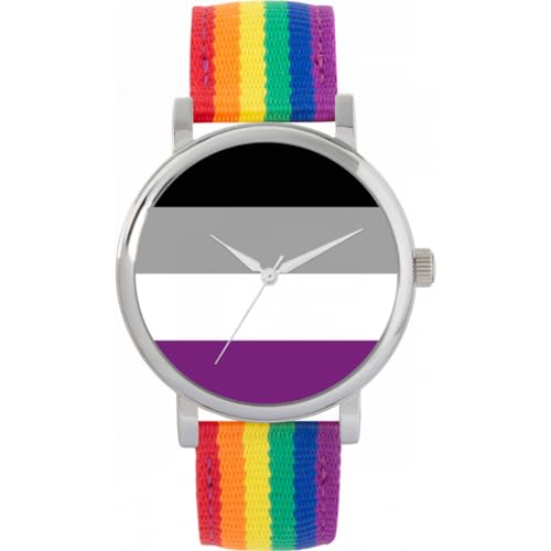 Toff London Stolz Asexuelle Flagge Uhr von Toff London