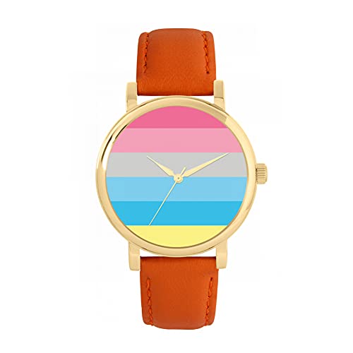 Toff London Stolz Genderflux Flagge Uhr von Toff London