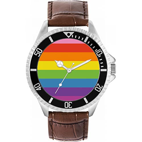 Toff London Stolz Original Regenbogen Stolz Flagge Uhr von Toff London