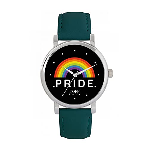 Toff London Stolze Regenbogen-Schwarze Uhr von Toff London