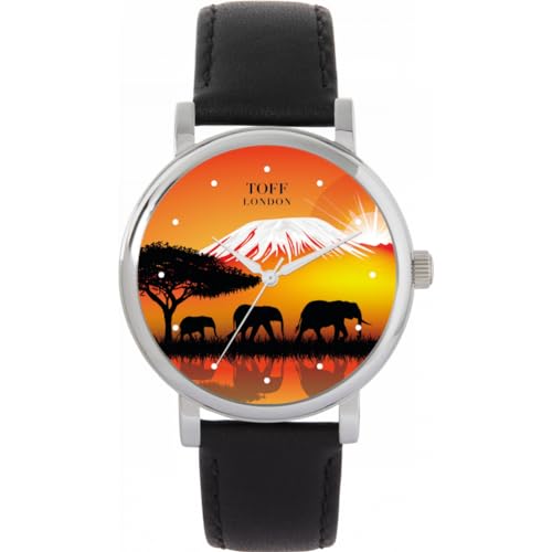 Toff London Sunset Elephants Watch von Toff London