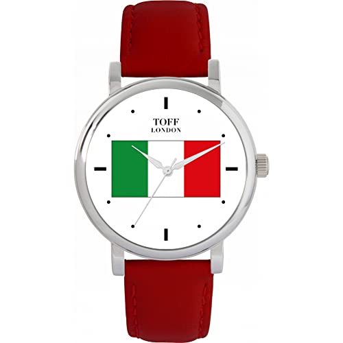 Toff London Uhr mit Italienischer Flagge von Toff London