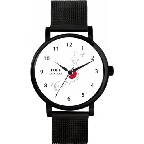 Toff London Uhr mit japanischer Flagge von Toff London