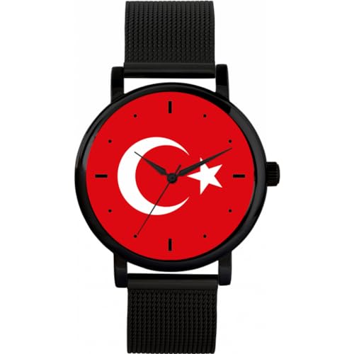 Toff London Uhr mit türkischer Flagge von Toff London