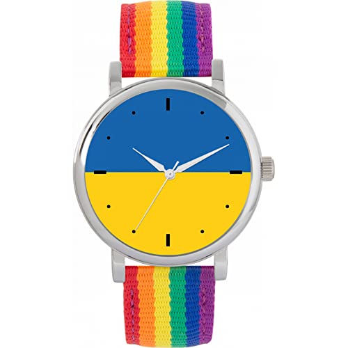 Toff London Ukraine Flagge Uhr von Toff London