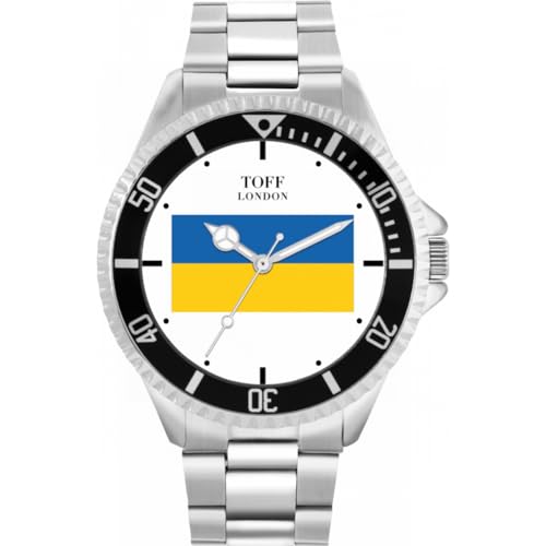 Toff London Ukraine-Flaggen-Uhr von Toff London