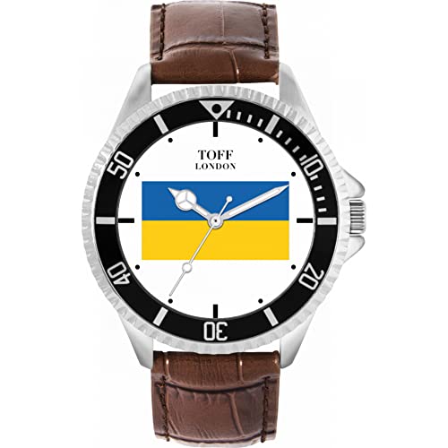 Toff London Ukraine-Flaggen-Uhr von Toff London