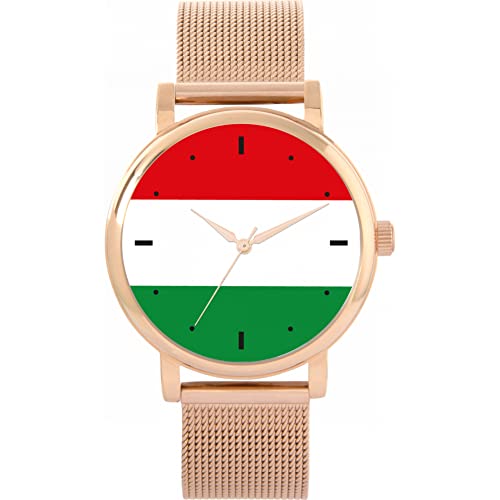 Toff London Ungarische Flagge Uhr von Toff London