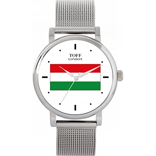 Toff London Ungarische Flagge Uhr von Toff London