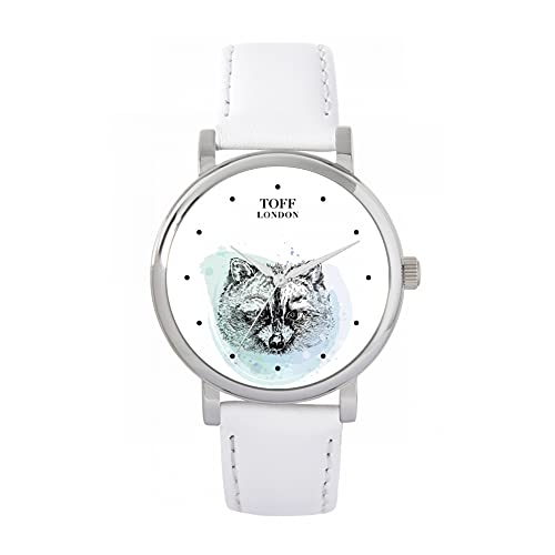 Toff London Waschbär Aquarell Uhr von Toff London