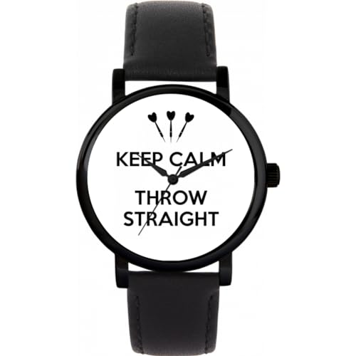 Toff London Weiße Keep Calm Throw Straight Uhr von Toff London