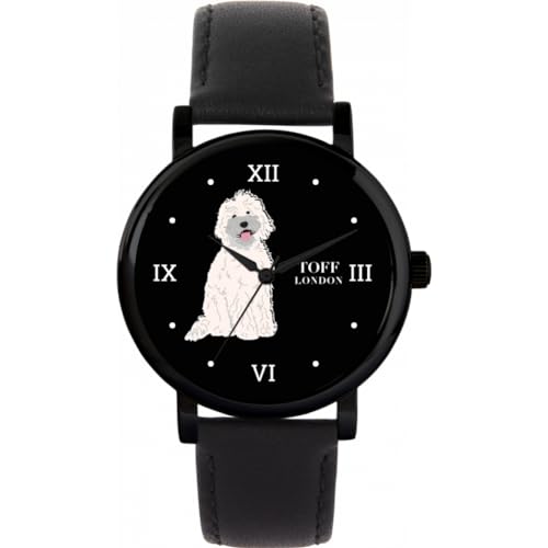 Toff London Weiße Labradoodle-Hundeuhr von Toff London