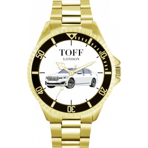 Toff London Weiße Limousine Auto Uhr TLWL-2598 von Toff London