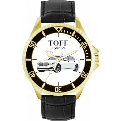 Toff London Weiße Limousine Auto Uhr TLWL-2879 von Toff London