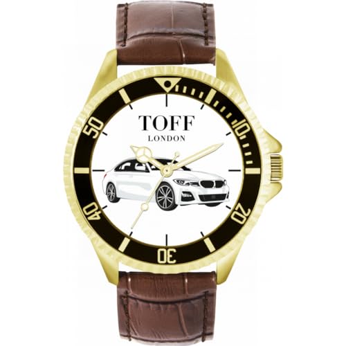 Toff London Weiße Limousine Auto Uhr TLWL-3073 von Toff London