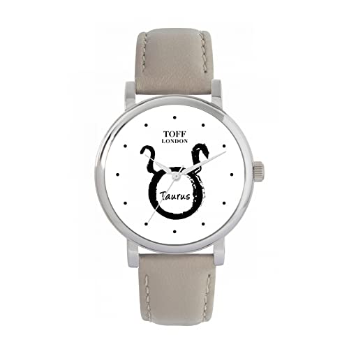 Toff London Weiße Stier-Uhr von Toff London