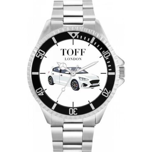 Toff London Weiße kleine Autouhr TLWL-2340 von Toff London