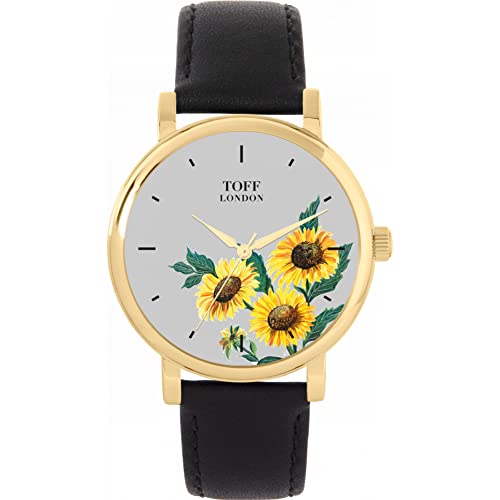 Toff London gelbe Sonnenblumenuhr von Toff London