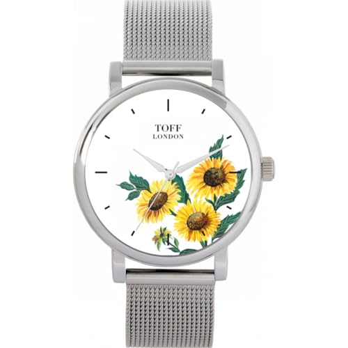 Toff London gelbe Sonnenblumenuhr von Toff London