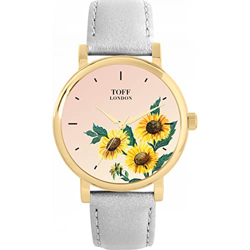 Toff London gelbe Sonnenblumenuhr von Toff London