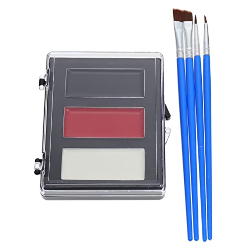 Tofficu 1 Satz Clown Make-up Farbe Gesicht Glitzern Grundierung Für Gesichts-make-up Halloween-make-up Gefälschte Piercings Make-up Falsches Clown-pigment Make-up Pinsel von Tofficu