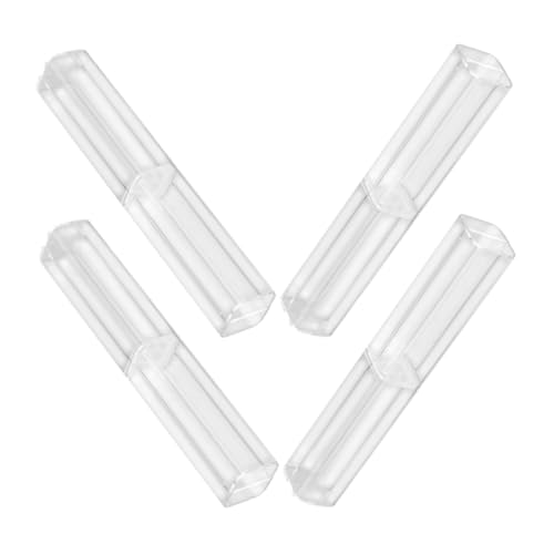 Tofficu 1 Satz Transparente Stiftboxen Kleine Leere Stiftbehälter Organizer Für Schreibwaren Für Kugelschreiber Und Füllfederhalter Aufbewahrungslösung Für Schule 4 Stück von Tofficu