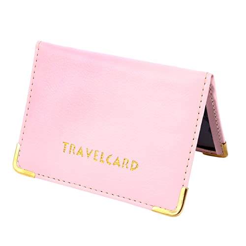 Tofficu 1 Stück ID-Fall scheckkarten-etui Passport Covers id Card Holders id Holder Kreditkartentasche Abdeckung für Reisekartenetui klein Schlüssel gehäuse Halter Banktasche Plastik Rosa von Tofficu