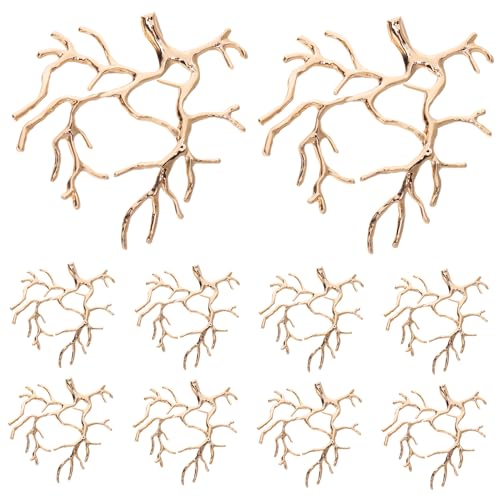 Tofficu 10stücke Zweig-haarspange Aus Metall Für Frauen Rustikaler Kopfschmuck Haarschmuck Im Wald-stil Haarnadel-dekor Für Hochzeiten Und Festivals von Tofficu