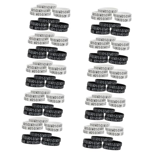 Tofficu 100 Stk Musiknoten-silikonhand Geschenke Party-armbänder Für Die Musikherausforderung Männergeschenk Silikagel-handbänder Armband Für Männer Kind Weiß Kieselgel Junge Anmerkungen von Tofficu