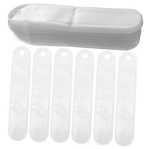 Tofficu 100 Stück Etui Brunnen Fall Tasche Beutel Kappe schreibutensilien schreibwaren Organizer Schreibwarenorganizer einzelne Stifthülle Geschenktüten für Stifte Papier Transparent von Tofficu