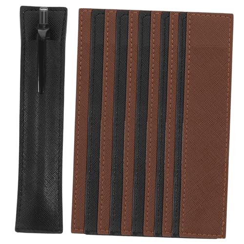 Tofficu 12 Stck Teiliges Leder Stiftetui Einzelner Füllfederhalter Schutz Robustes Federmäppchen aus Premiumleder Eleganter Kugelschreiber Organizer für Schule Büro und Geschenk von Tofficu