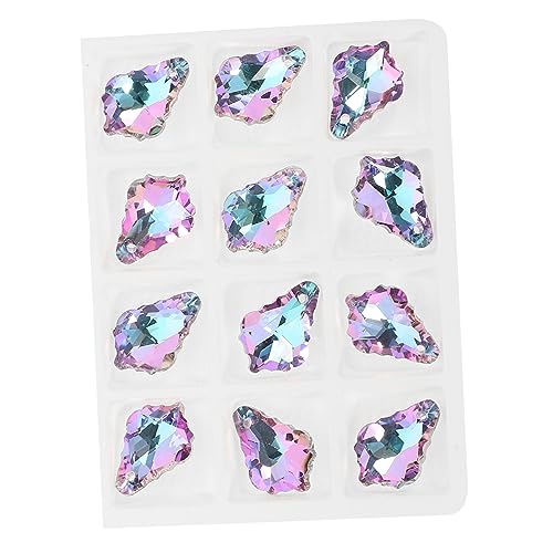 Tofficu 12 Stück Teiliges Ahornblatt Stabile DIY Schmuckanhänger mit Aufhängeöse Transparent Funkelnde Charms für Armband und Ohrring Basteln Vielseitig Verwendbar Langlebiges Material von Tofficu