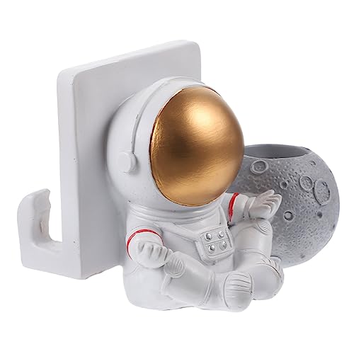 Tofficu 1Stk Astronauten-Stifthalter Schreibtisch-Organizer Bürodekoration Astronautenfiguren Auto Stehen das Geschenk Töpfe für Pflanzen Bürstenhalter Behälter für Make-up-Werkzeuge Platz von Tofficu