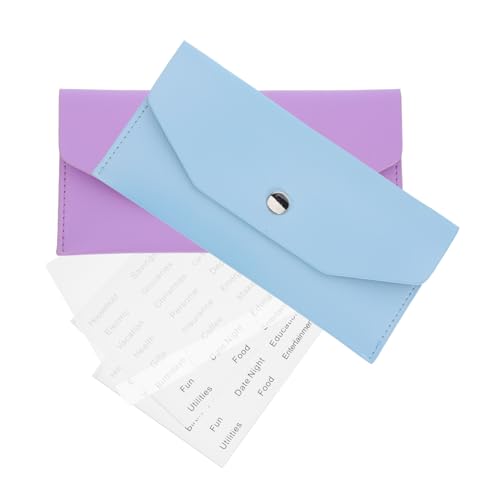 Tofficu 2 Sätze Geldbeutel Brieftaschenplaner Bargeldhalter Für Frauen Budgetumschläge Für Die Kassenbudgetierung Quittungsorganisator Für Geldbörse Geldbörsen-Organizer Für Damen PVC von Tofficu