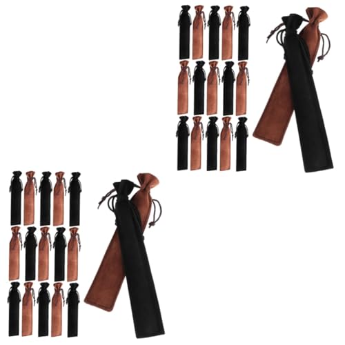 Tofficu 2 Sätze Teiliges Stiftetaschen Aus Beutel Mit Kordelzug Für Stifte Und Schreibwaren Praktische Und Aufbewahrung Für Schule 20 Stück * 2 von Tofficu