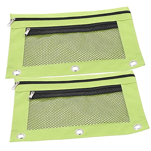 Tofficu 2stücke Federmäppchen Mit Sichtfenster Stifttaschen Große Kapazität Reißverschluss-ordnerbeutel Für Schreibutensilien Langlebig Und Tragbar von Tofficu