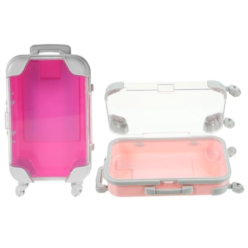 Tofficu 2 Stück Kosmetikkoffer Klein Leicht Strapazierfähig Makeup Reise etui für Mädchen Falsche Wimpern Organizer Tragbare Aufbewahrungsbox für Beauty Zubehör und Kosmetiktools von Tofficu