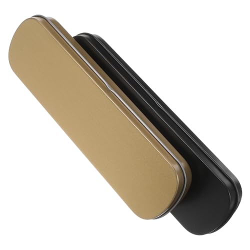Tofficu 2 Stück Metal Stiftebox Rosegold Schwarz Langlebige Metall Federmäppchen mit Offenem Deckel Robuste Schreibwaren Aufbewahrung für Schule und Büro Hochwertige Stifthalter für von Tofficu
