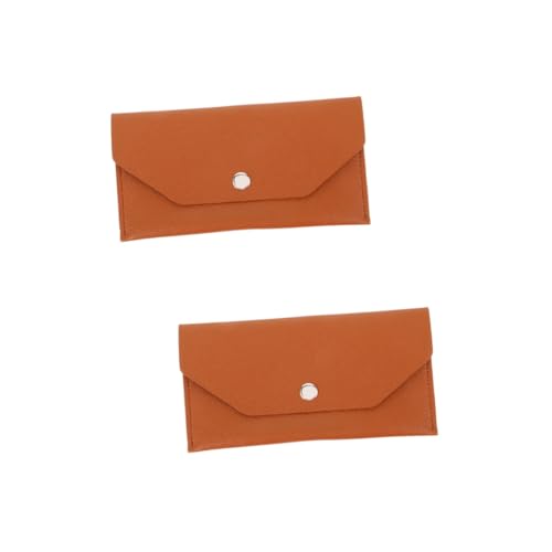 Tofficu 2 Stück Stylische PU Geldbörse für Outdoor Reisen und Büro Wiederverwendbare Budgethülle Tragbar mit Großem Stauraum für Karten Münzen und Rechnungen von Tofficu