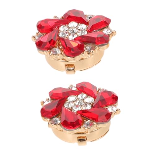 Tofficu 2 Stück Teiliges Abnehmbare Strass Knopfüberzüge für Damen Modische Schicke Manschettenknopf-kappen Kreative DIY Verzierungen für Blusen und Hemden Reisetauglich Stilvolle von Tofficu