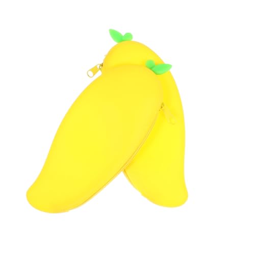 Tofficu 2 Stück Teiliges Silikon Federmäppchen mit Reißverschluss Große Kapazität Multifunktional als Stifteetui und Kosmetiktasche Robust Farblich Sortiert für Schule Büro und Studenten von Tofficu