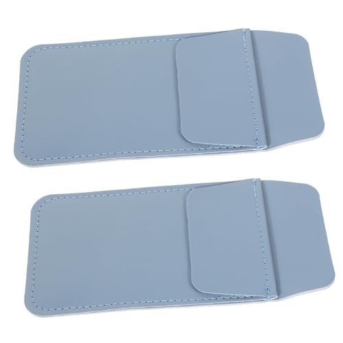 Tofficu 2stücke Pu Leder Stiftetui Für Krankenschwestern Praktischer Organizer Für Stifte Bleistifte Und Ausweise Multifunktionale Einstecktasche Nebelblau von Tofficu