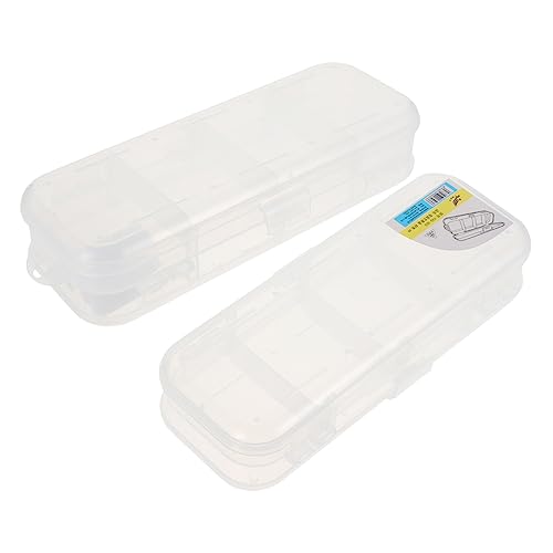 Tofficu Schreibwarenboxen Mit Transparentem Deckel – 2 Stück Federmäppchen Stiftaufbewahrung Und Boxen Für Schule Und Zuhause von Tofficu